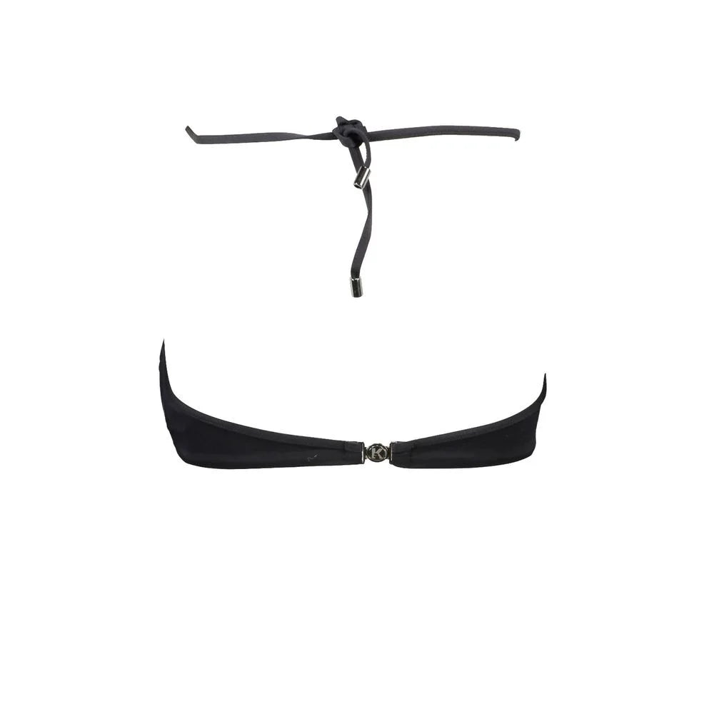 Karl Lagerfeld Black Elastane Swimwear - XS - Swimwear Tops