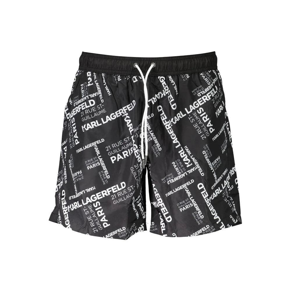 Karl Lagerfeld Black Polyester Swimwear - S