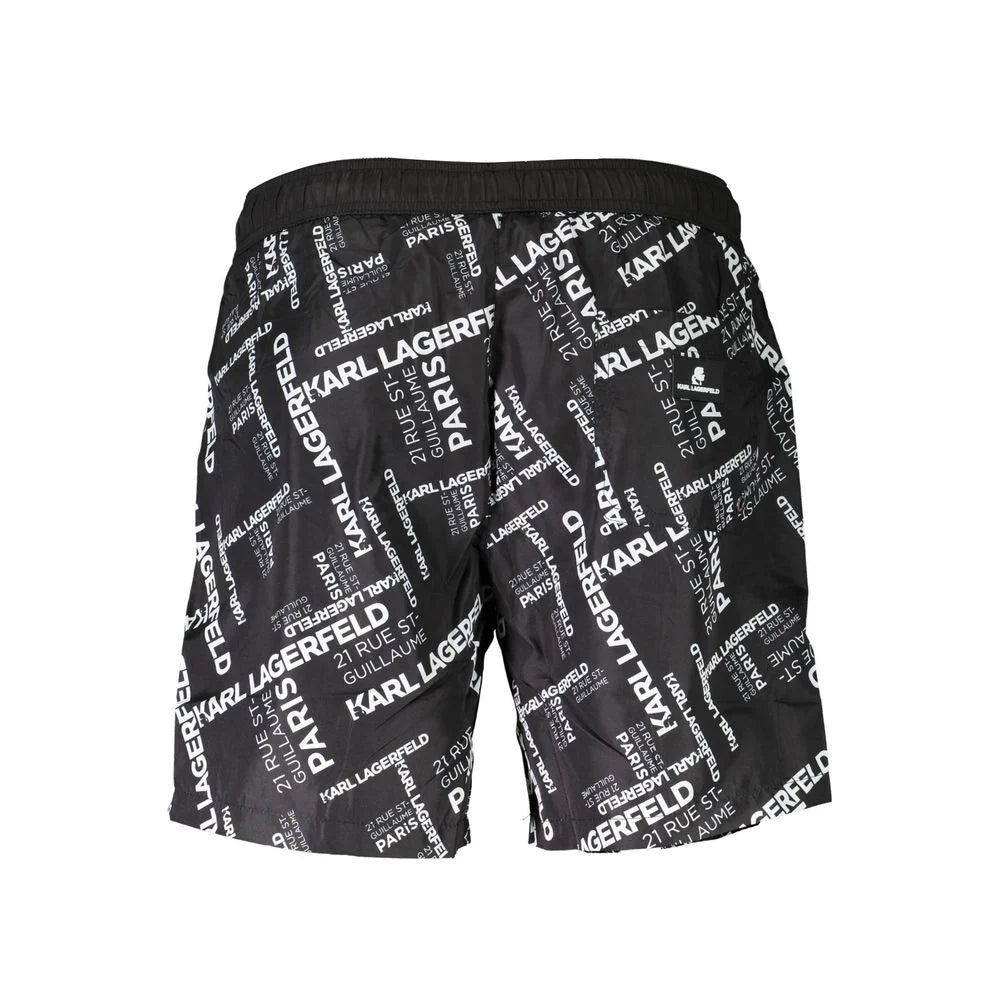 Karl Lagerfeld Black Polyester Swimwear - S