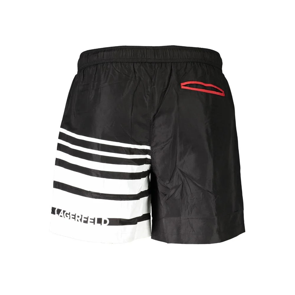 Karl Lagerfeld Black Polyester Swimwear - S
