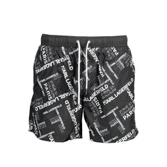 Karl Lagerfeld Black Polyester Swimwear - S - Boardshorts