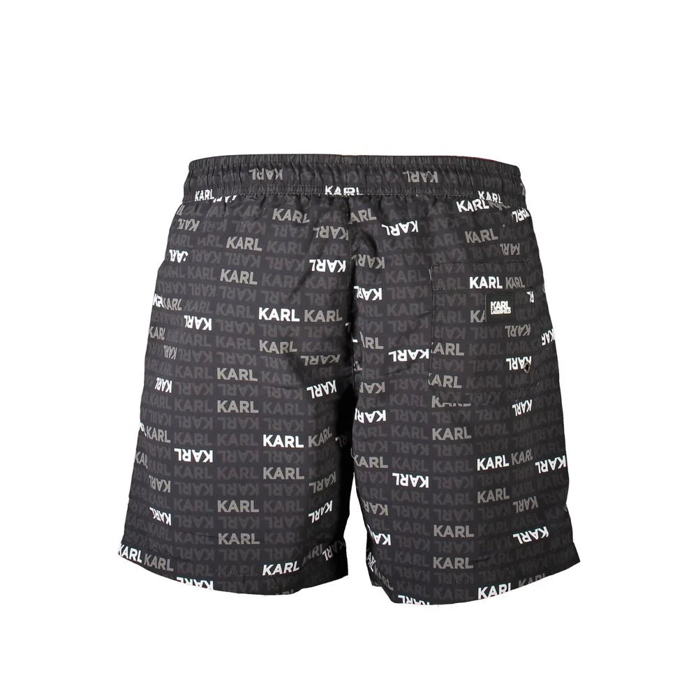 Karl Lagerfeld Black Polyester Swimwear - S - Swim Boxers