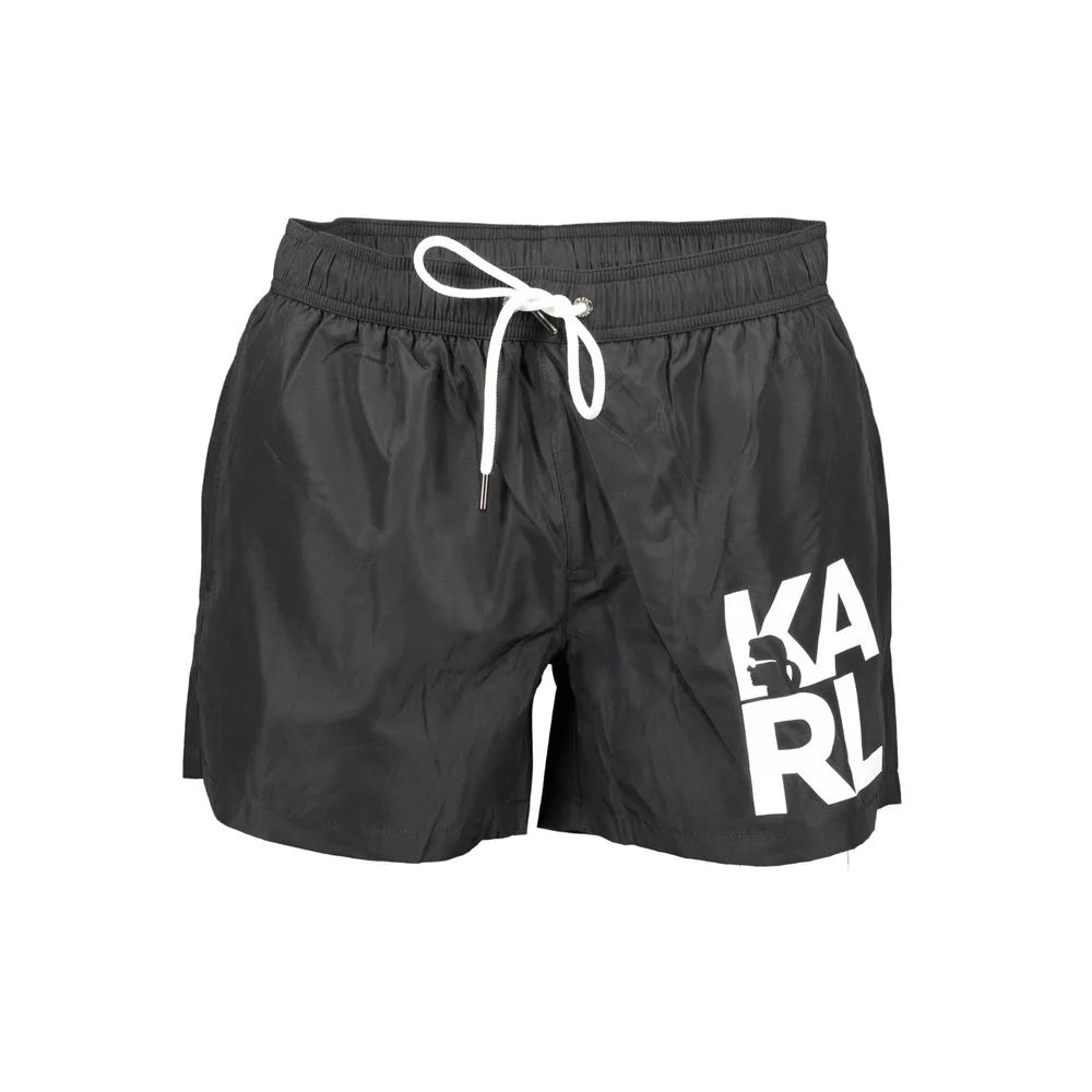 Karl Lagerfeld Black Polyester Swimwear - S - Swim Boxers
