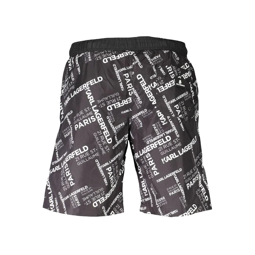 Karl Lagerfeld Black Polyester Swimwear - S - Swim Boxers