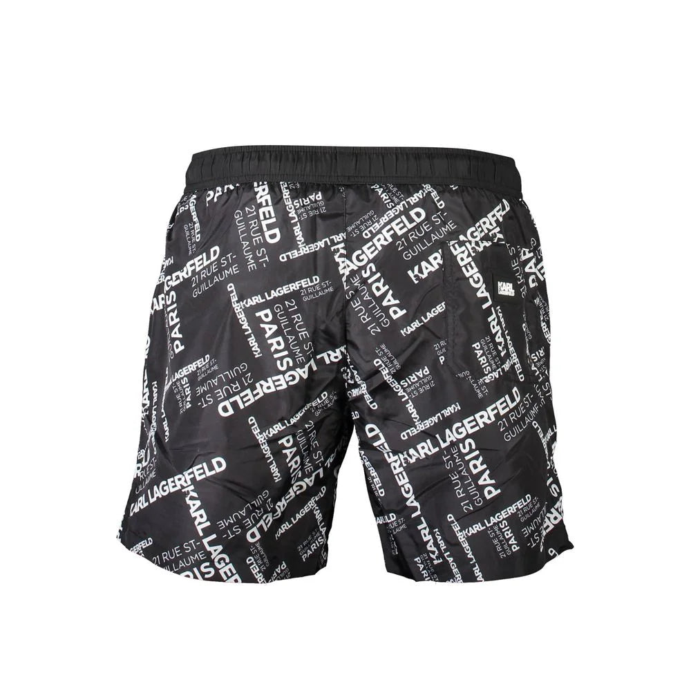 Karl Lagerfeld Black Polyester Swimwear - S - Swim Boxers