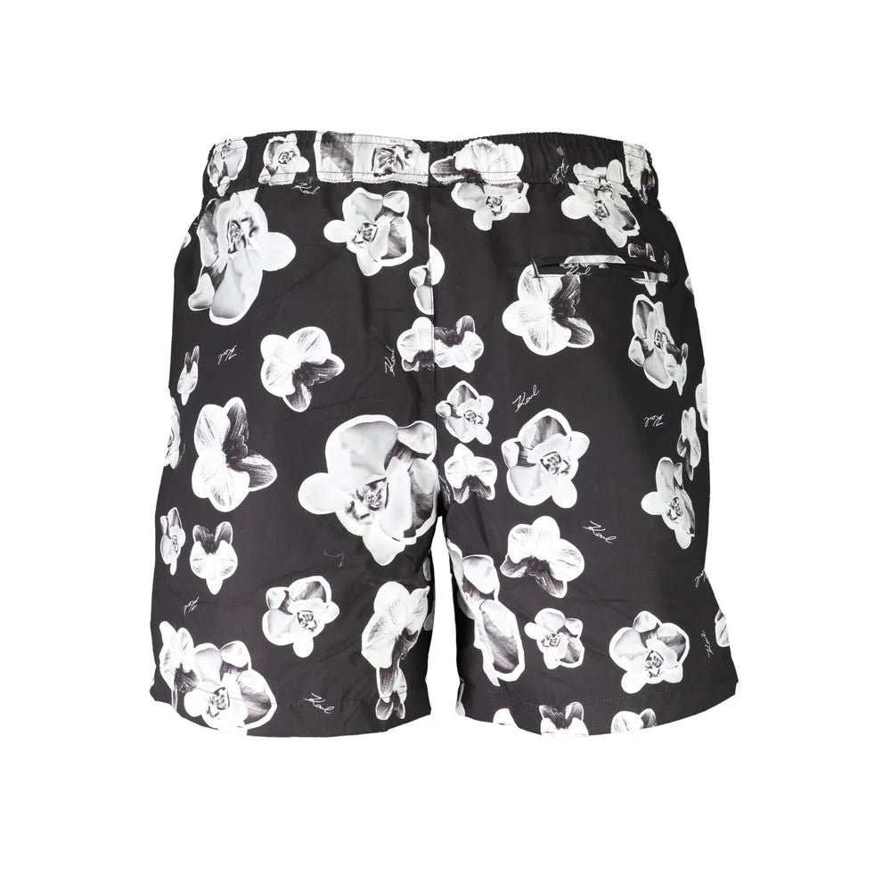 Karl Lagerfeld Black Polyester Swimwear - Swim Boxers