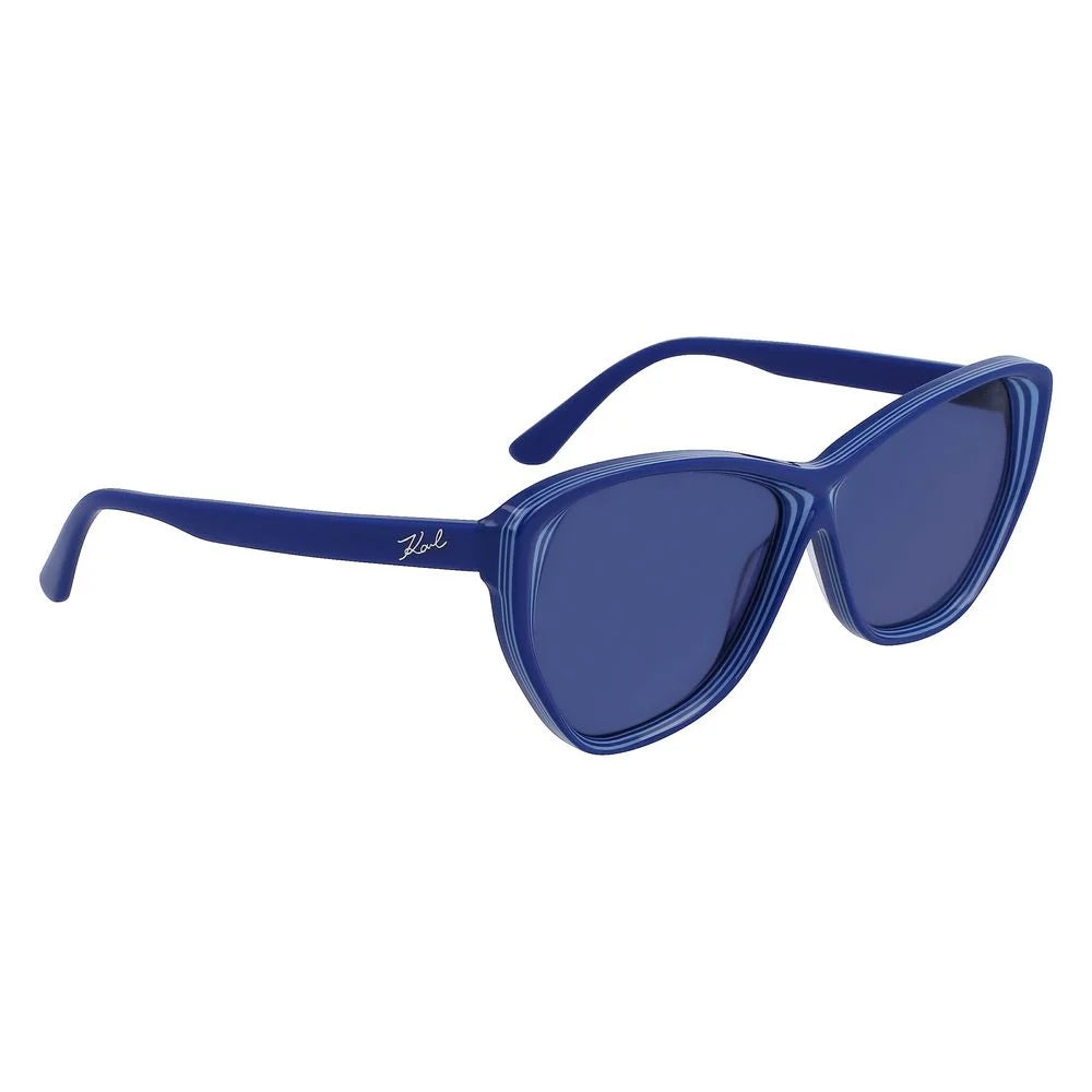 Karl Lagerfeld Blue Acetate Sunglasses - Sunglasses