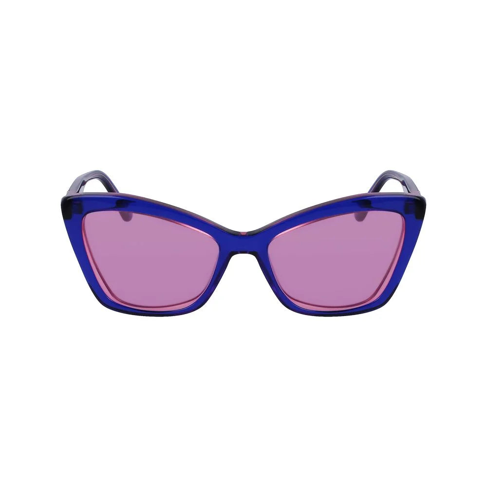 Karl Lagerfeld Blue Acetate Sunglasses - Sunglasses