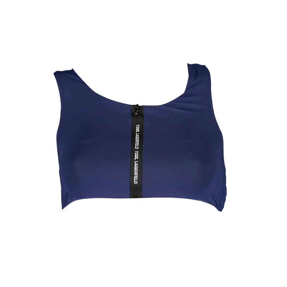 Karl Lagerfeld Blue Elastane Swimwear - XS - One-Piece Swimsuits