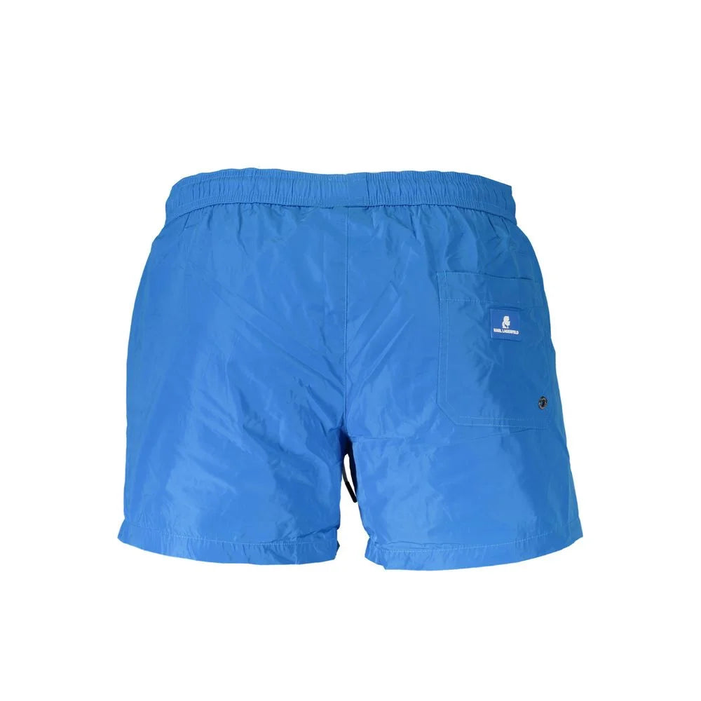Karl Lagerfeld Blue Polyester Swimwear - S