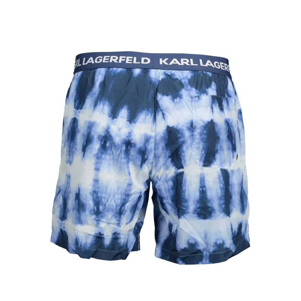 Karl Lagerfeld Blue Polyester Swimwear - S