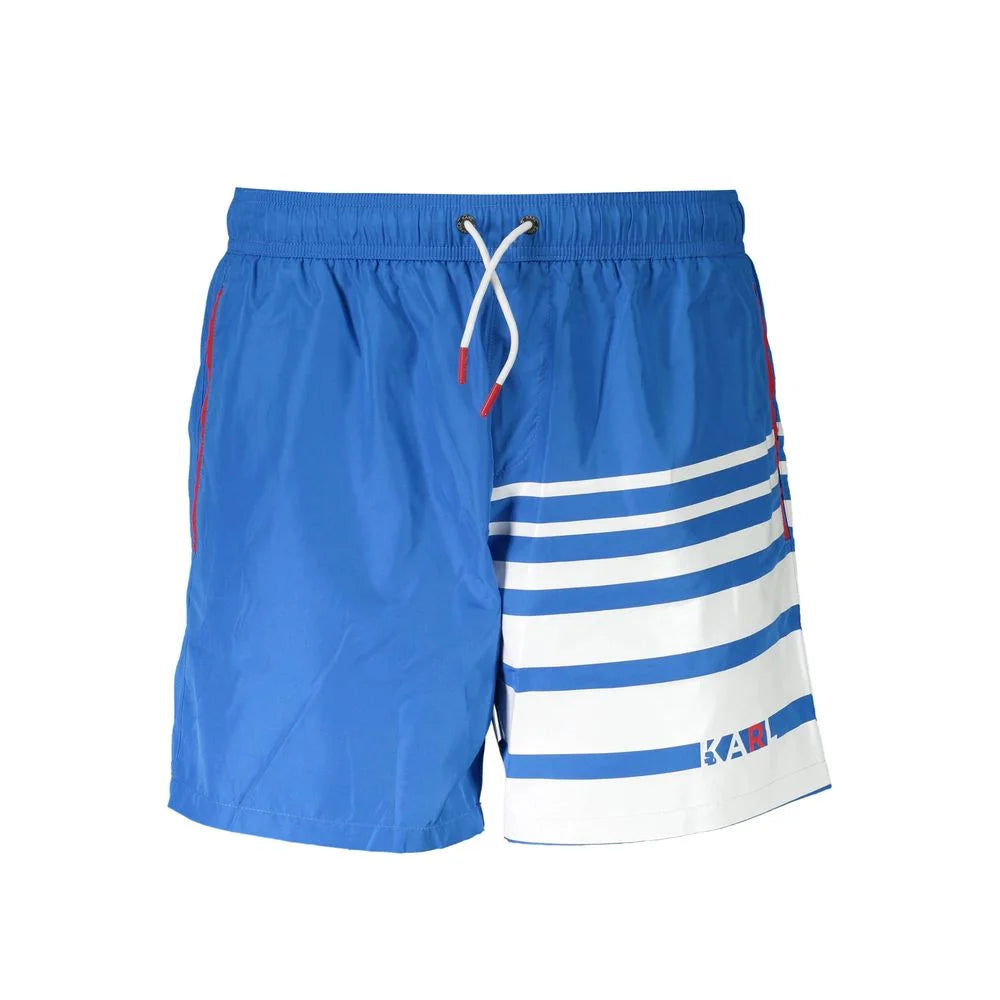 Karl Lagerfeld Blue Polyester Swimwear - S - Boardshorts