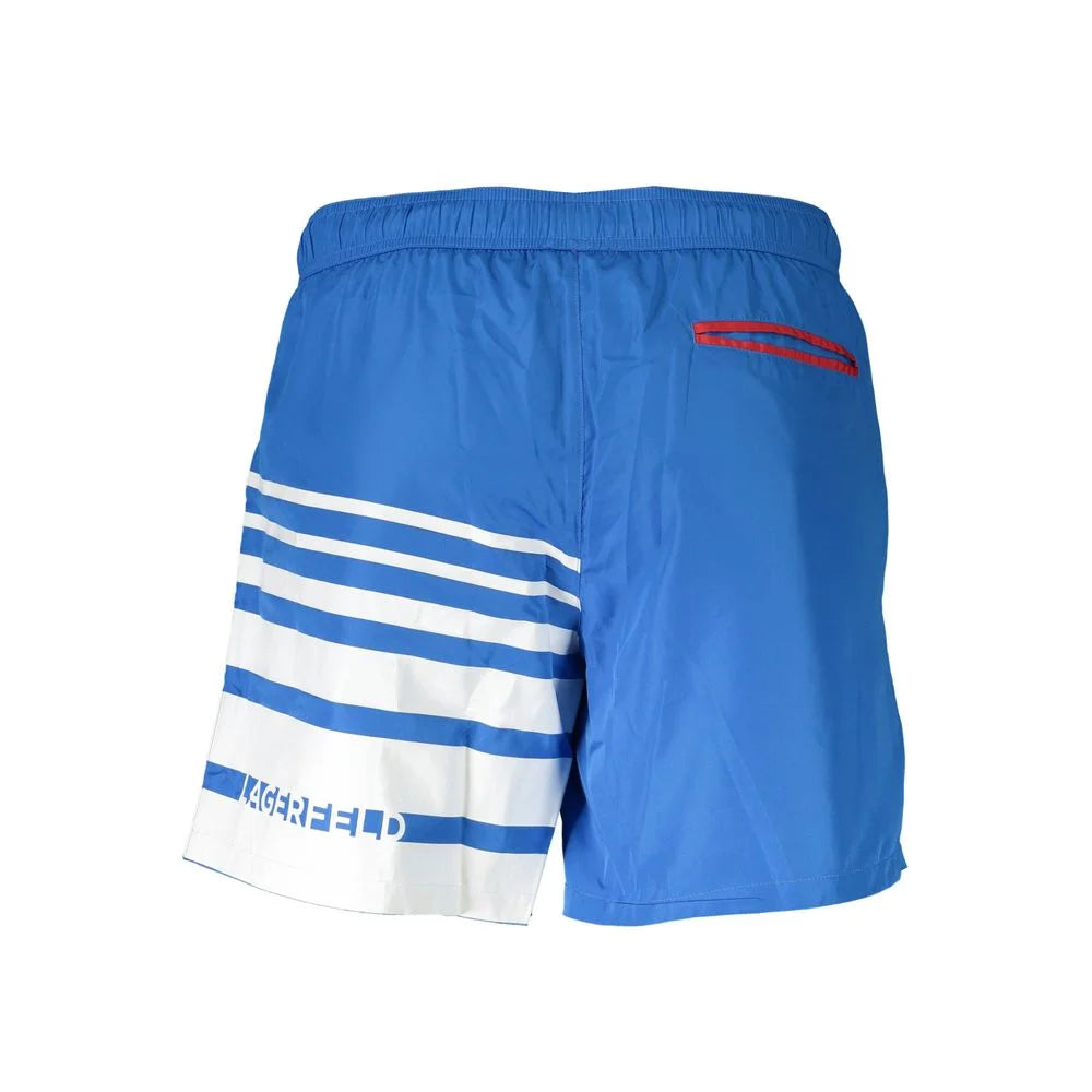 Karl Lagerfeld Blue Polyester Swimwear - S - Boardshorts