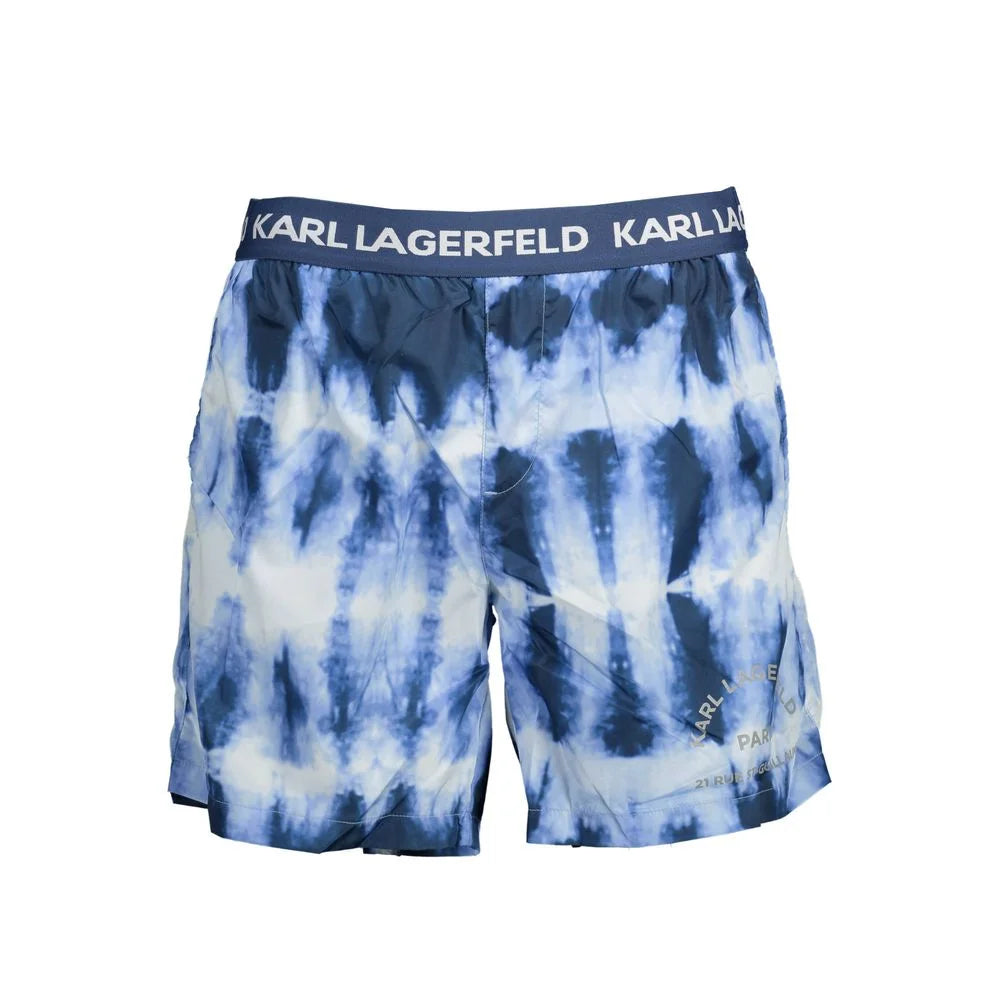 Karl Lagerfeld Blue Polyester Swimwear - S - Swim Boxers