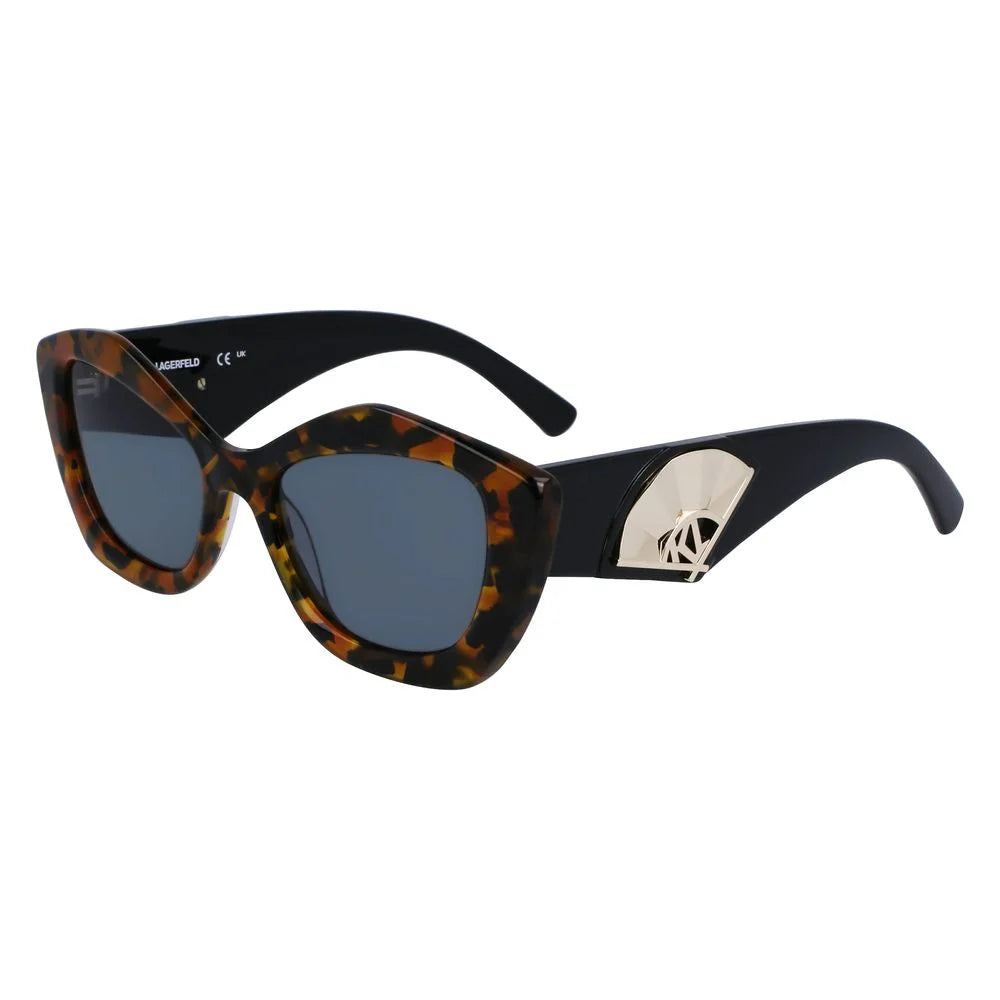 Karl Lagerfeld Brown Acetate Sunglasses