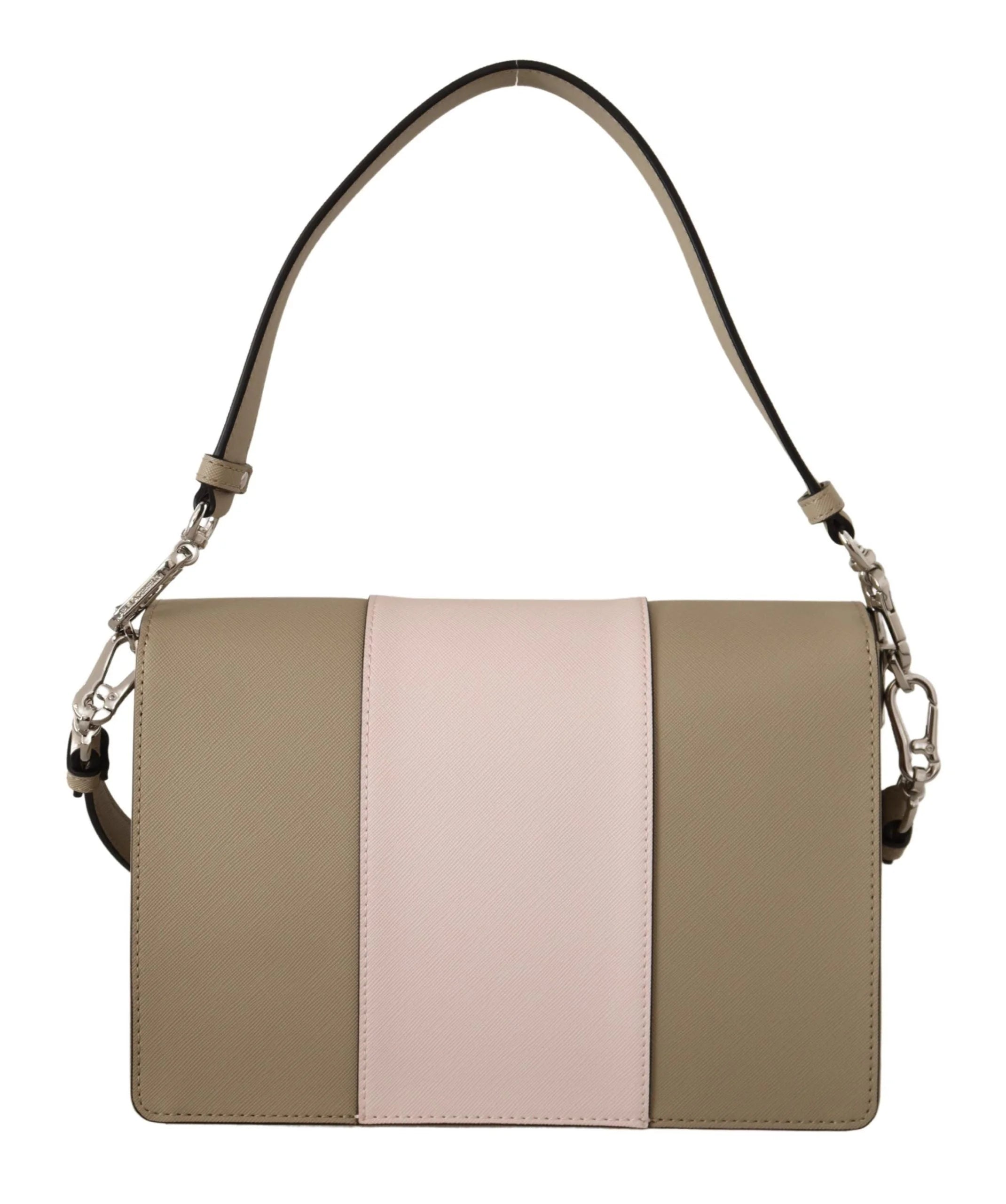 Karl Lagerfeld Chic Sage Shoulder Bag with Dual Straps - Shoulder Bags