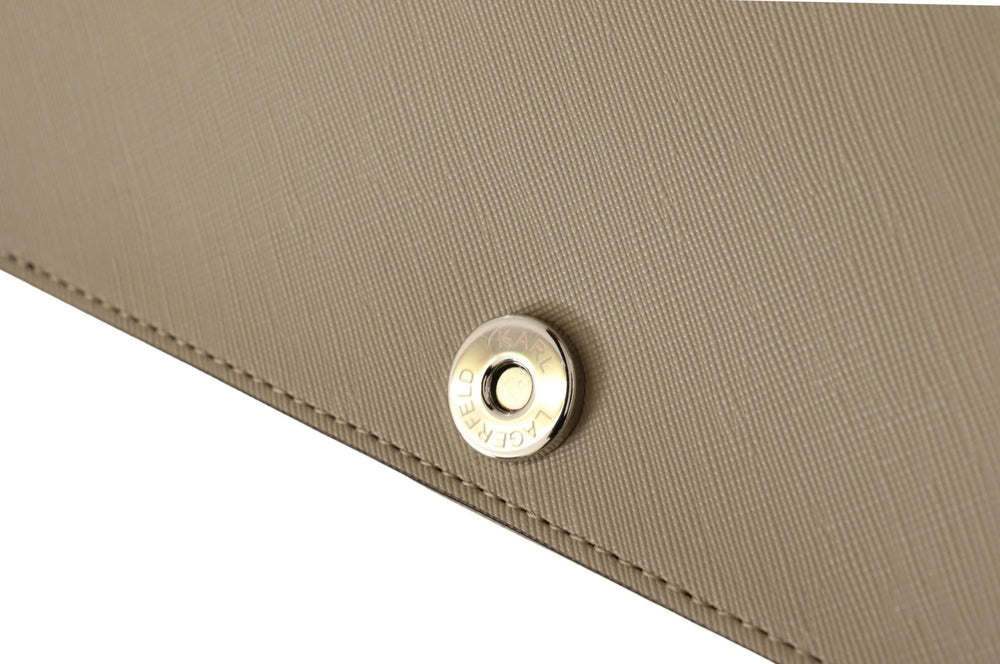 Karl Lagerfeld Chic Sage Shoulder Bag with Dual Straps - Shoulder Bags