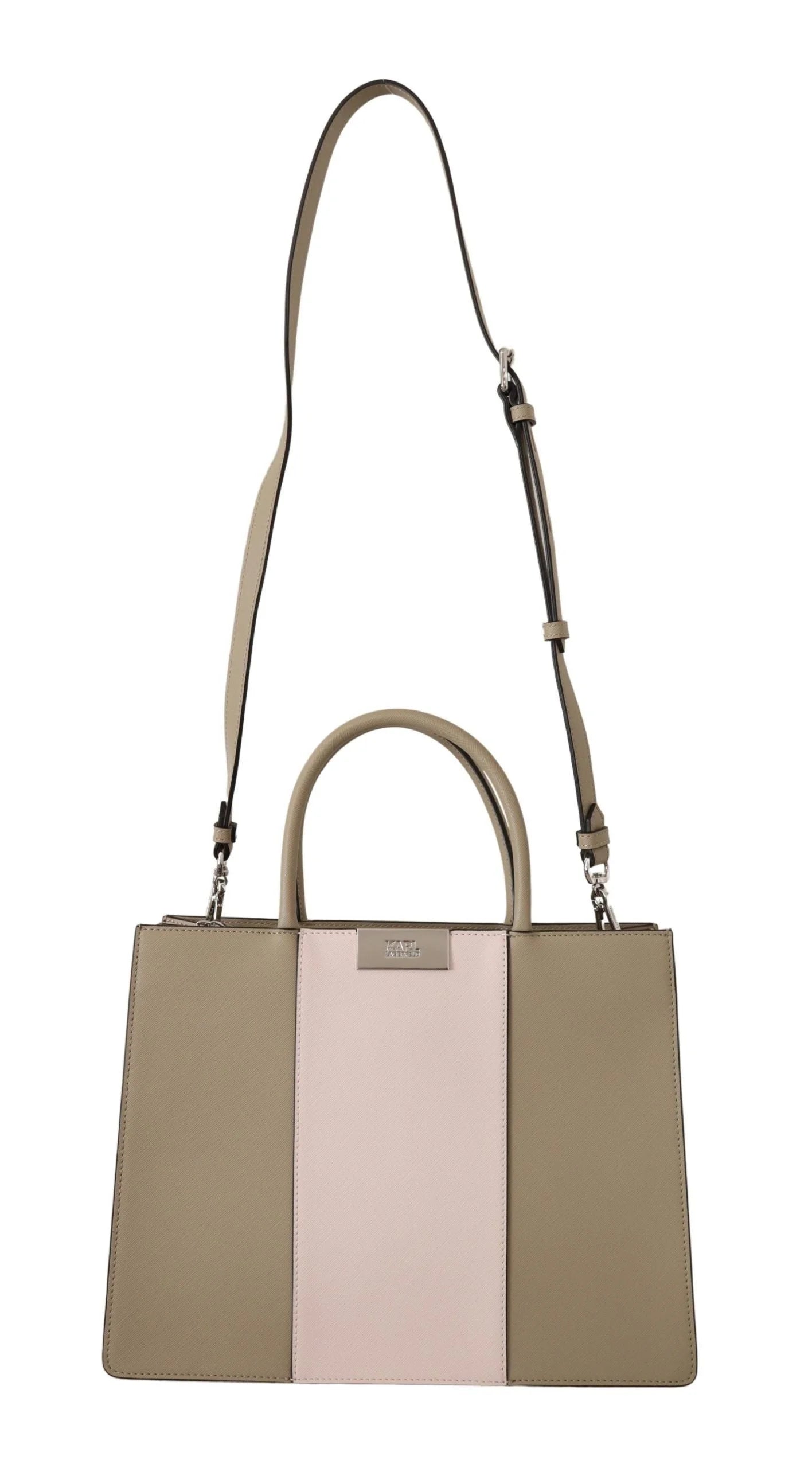 Karl Lagerfeld Elegant Sage Green Tote Shoulder Bag - Shopper Bags