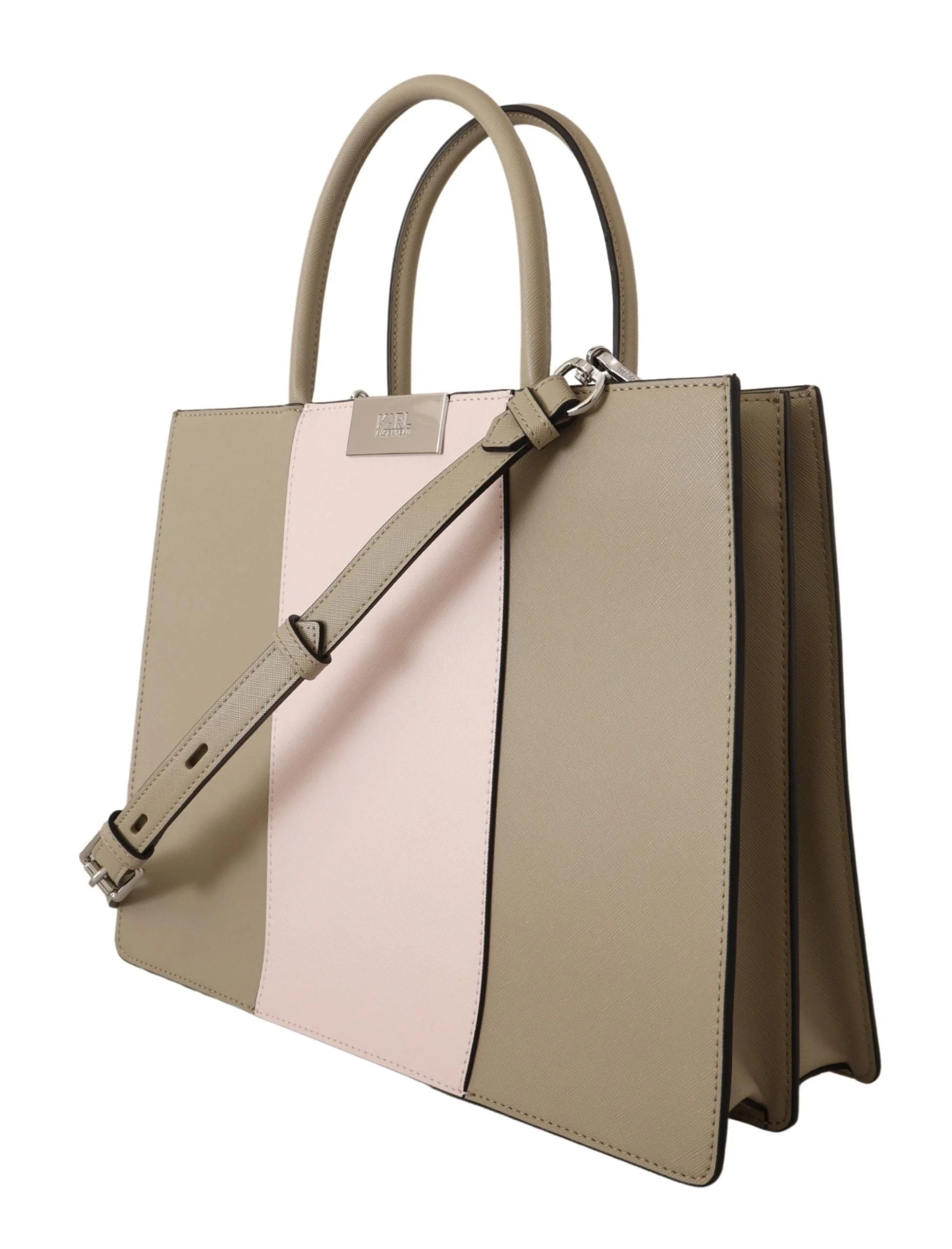 Karl Lagerfeld Elegant Sage Green Tote Shoulder Bag - Shopper Bags