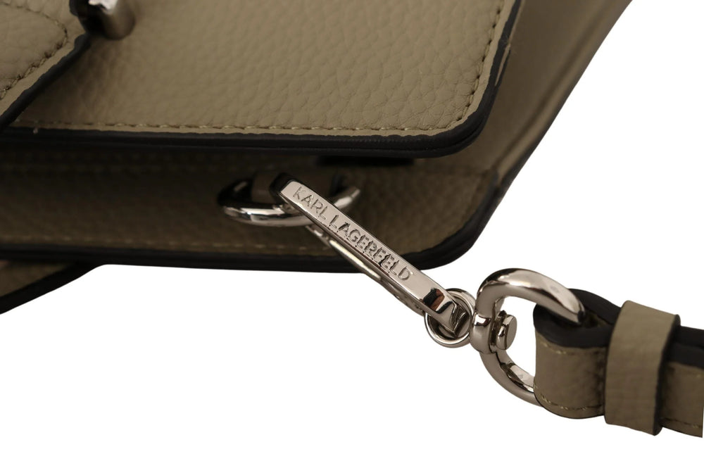 Karl Lagerfeld Enchanting Sage Green Leather Tote - Shopper Bags