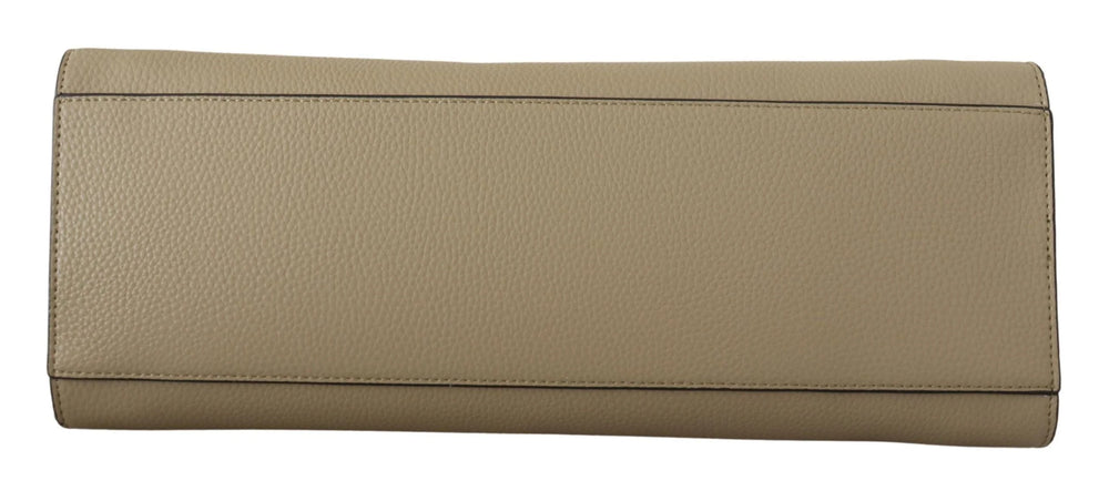 Karl Lagerfeld Enchanting Sage Green Leather Tote - Shopper Bags