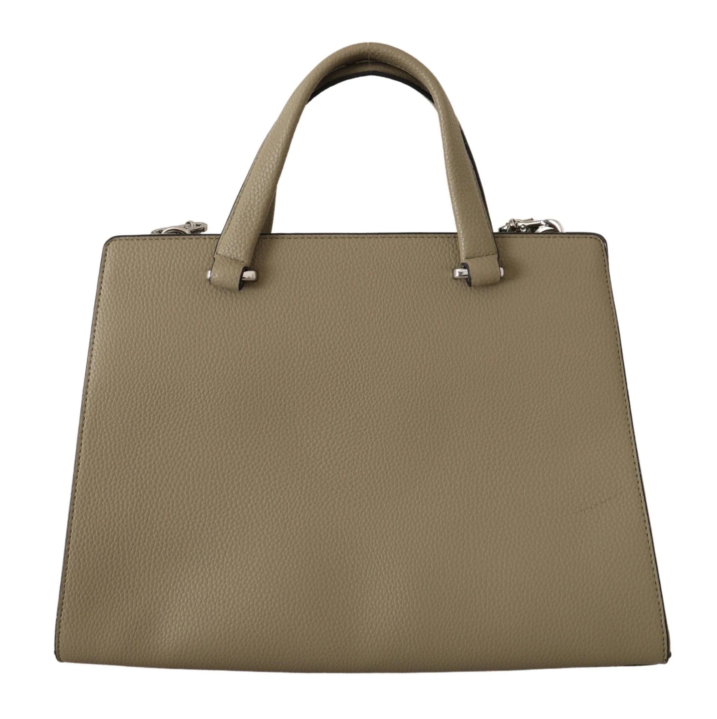 Karl Lagerfeld Enchanting Sage Green Leather Tote - Shopper Bags