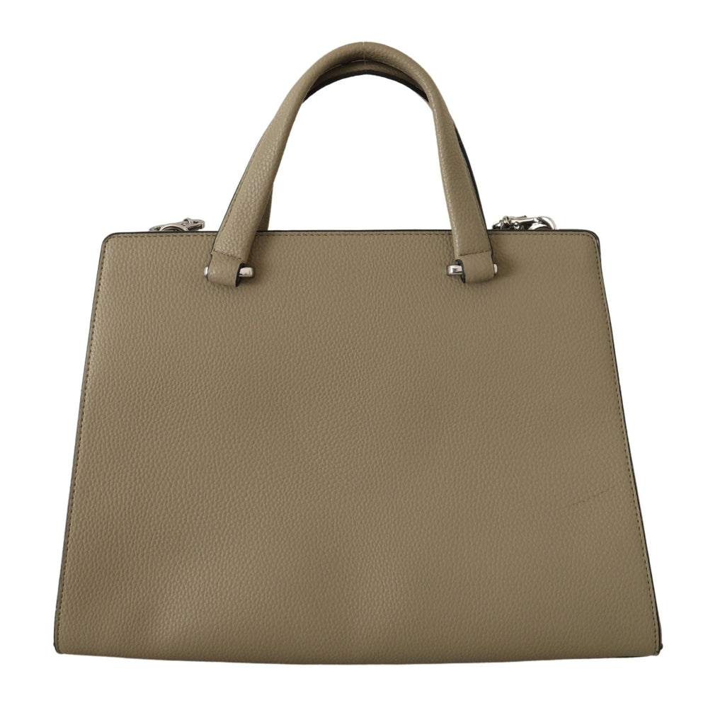 Karl Lagerfeld Enchanting Sage Green Leather Tote - Shopper Bags