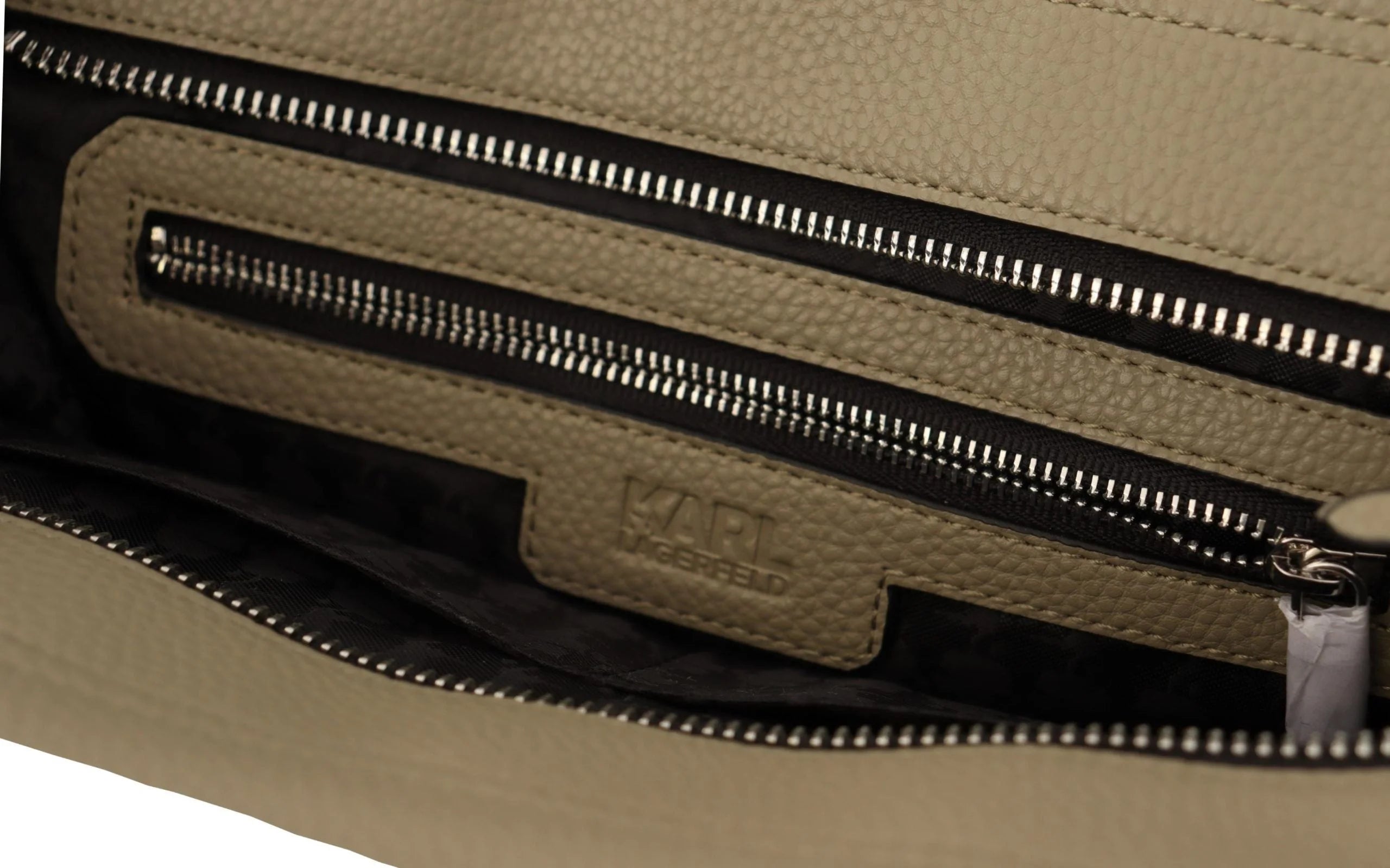 Karl Lagerfeld Enchanting Sage Green Leather Tote - Shopper Bags