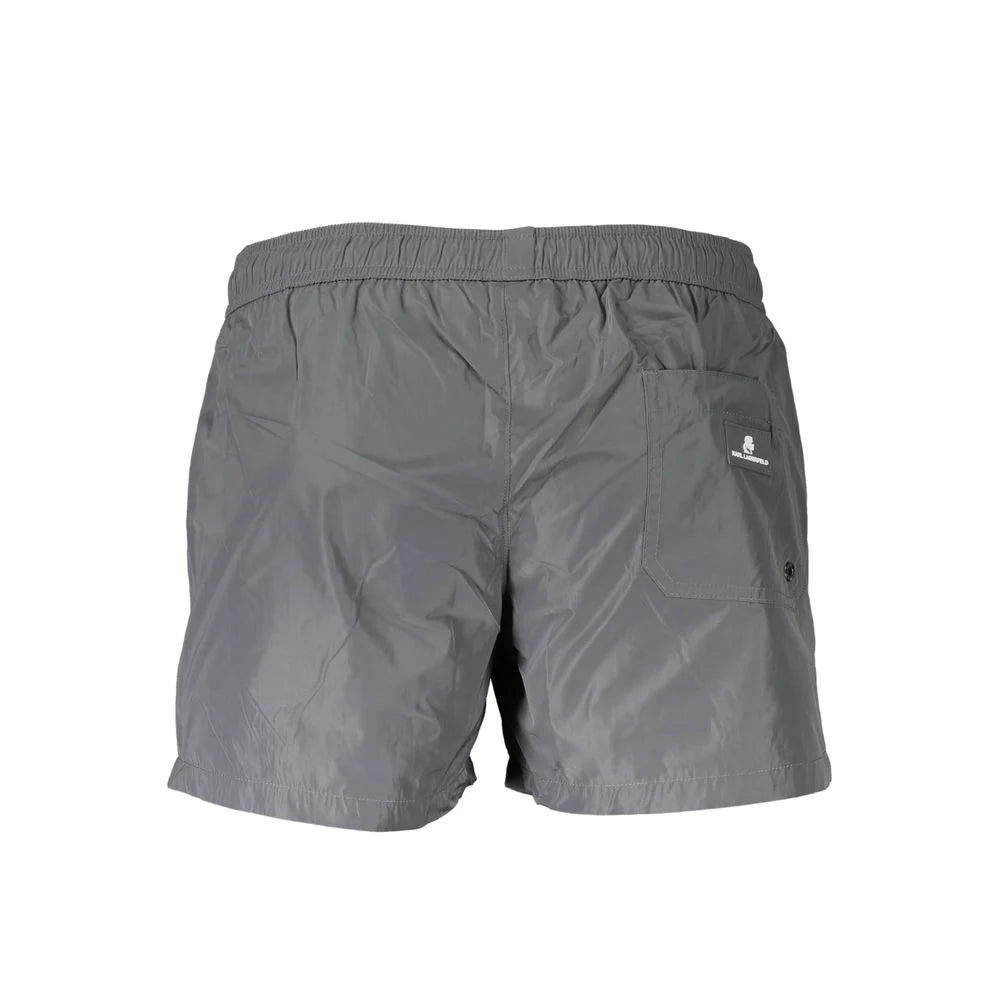 Karl Lagerfeld Gray Polyester Swimwear - S