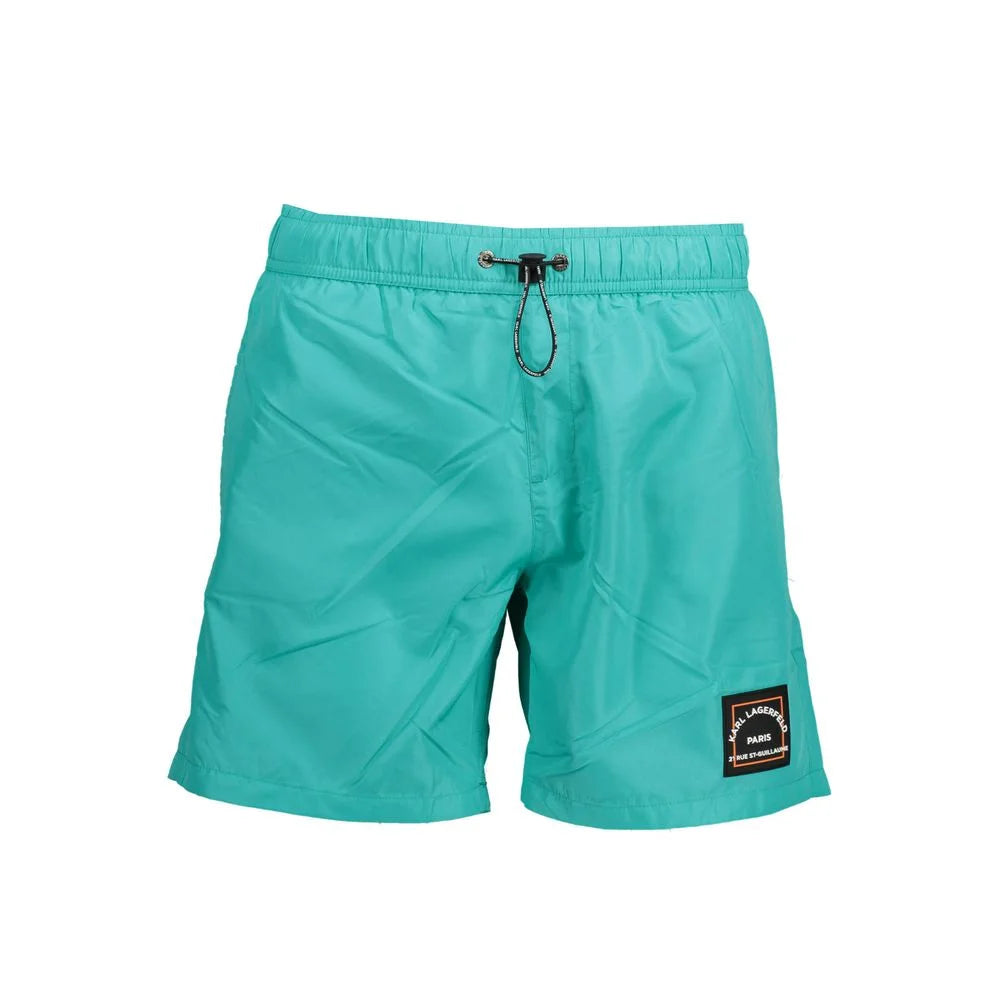 Karl Lagerfeld Green Polyester Swimwear - S