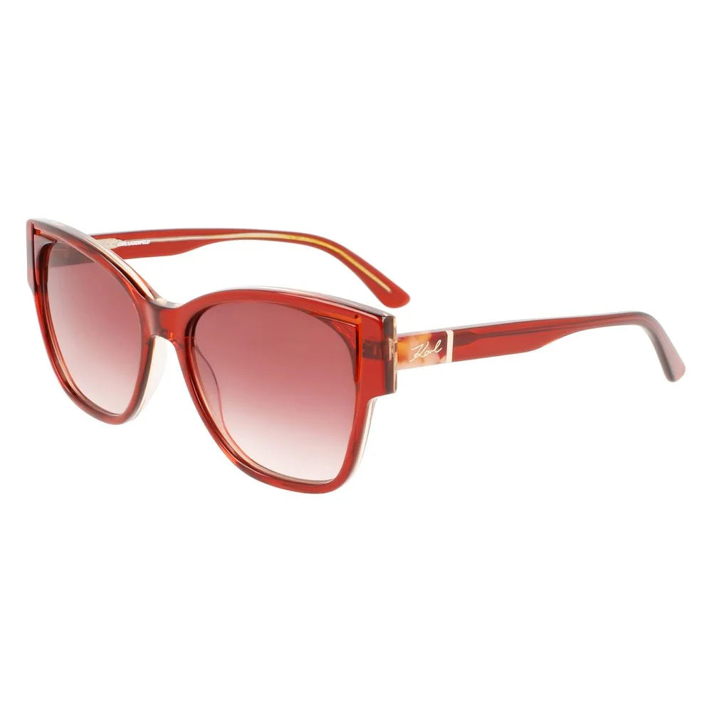 Karl Lagerfeld Orange Acetate Sunglasses - Sunglasses