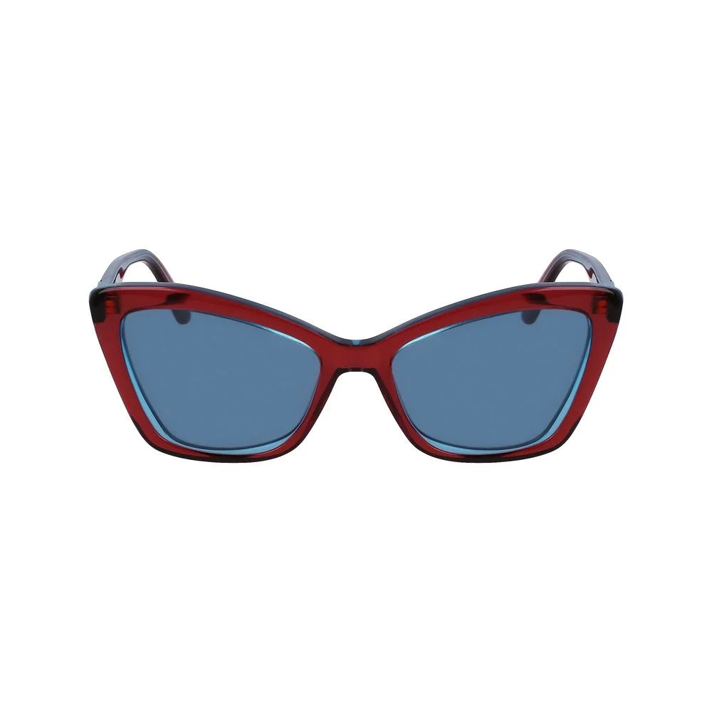 Karl Lagerfeld Red Acetate Sunglasses - Sunglasses