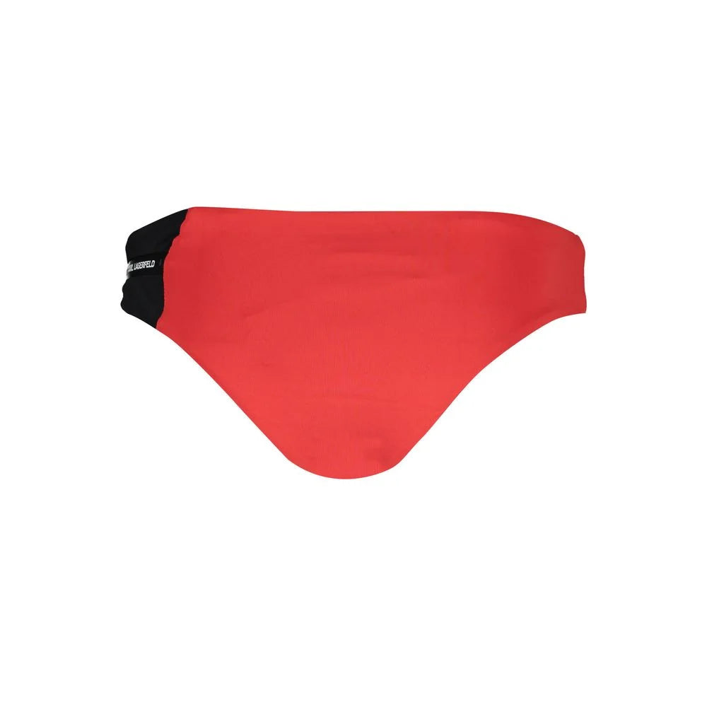 Karl Lagerfeld Red Elastane Swimwear - XS - Swim Briefs