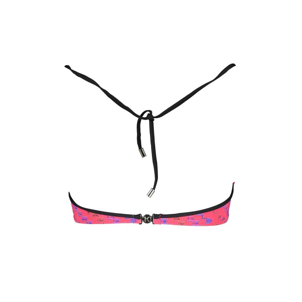 Karl Lagerfeld Red Elastane Swimwear - XS - Swimwear Tops