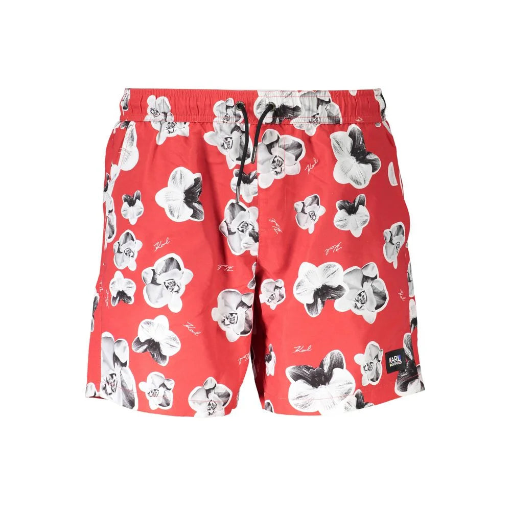 Karl Lagerfeld Red Polyester Swimwear - Swim Boxers