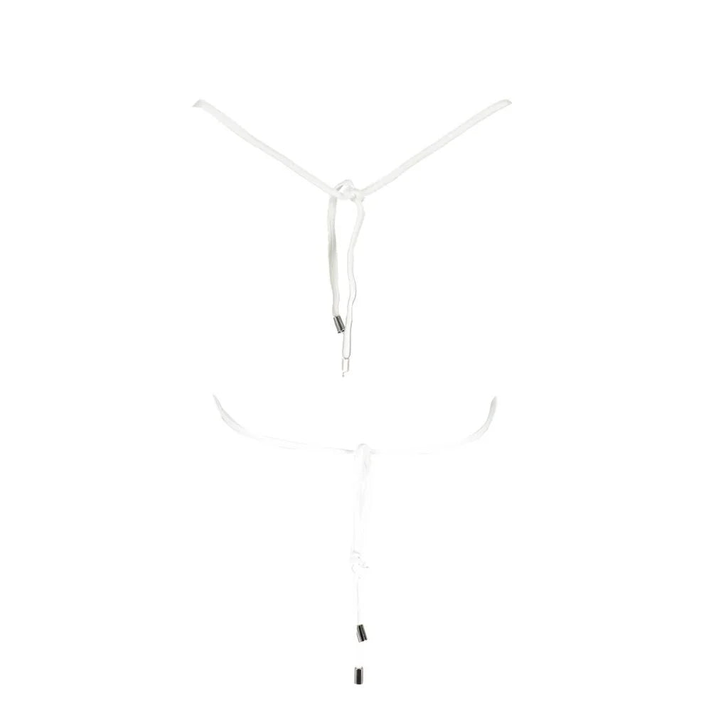 Karl Lagerfeld White Elastane Swimwear - XS - Classic Bikinis