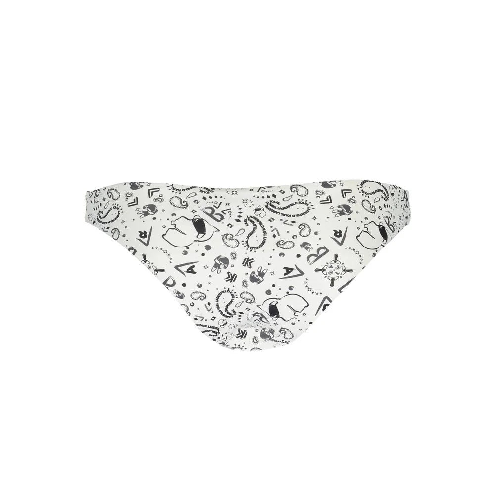 Karl Lagerfeld White Elastane Swimwear - XS - Swim Briefs