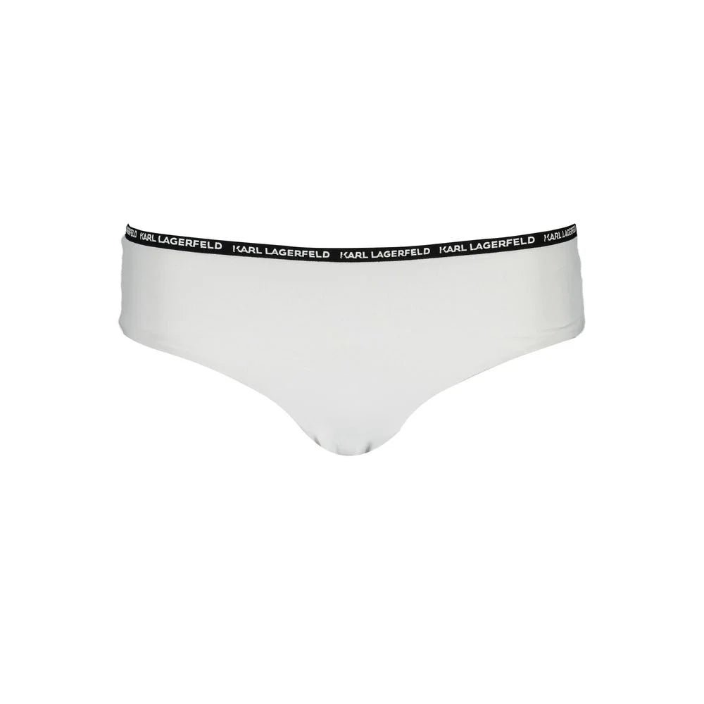 Karl Lagerfeld White Elastane Swimwear - XS - Swim Briefs