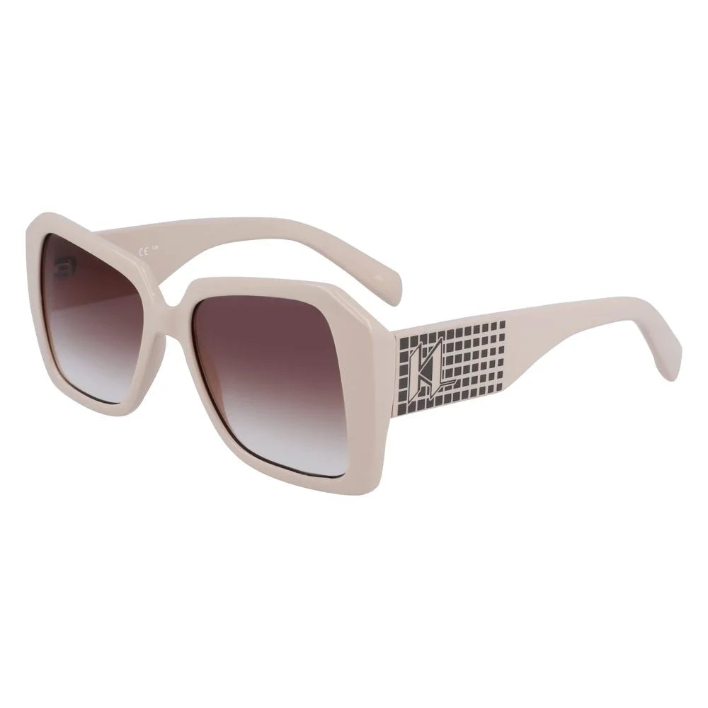 Karl Lagerfeld White Injected Sunglasses