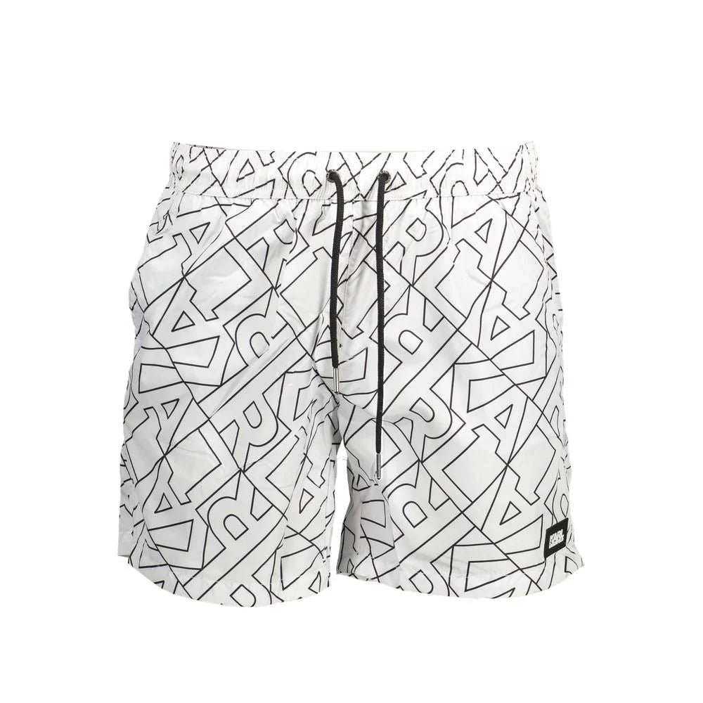 Karl Lagerfeld White Polyester Swimwear - S - Swim Boxers