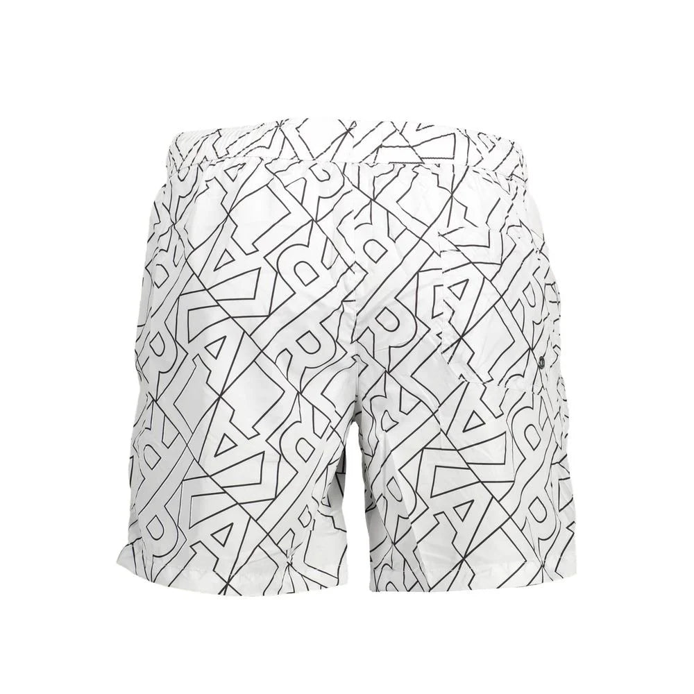Karl Lagerfeld White Polyester Swimwear - S - Swim Boxers