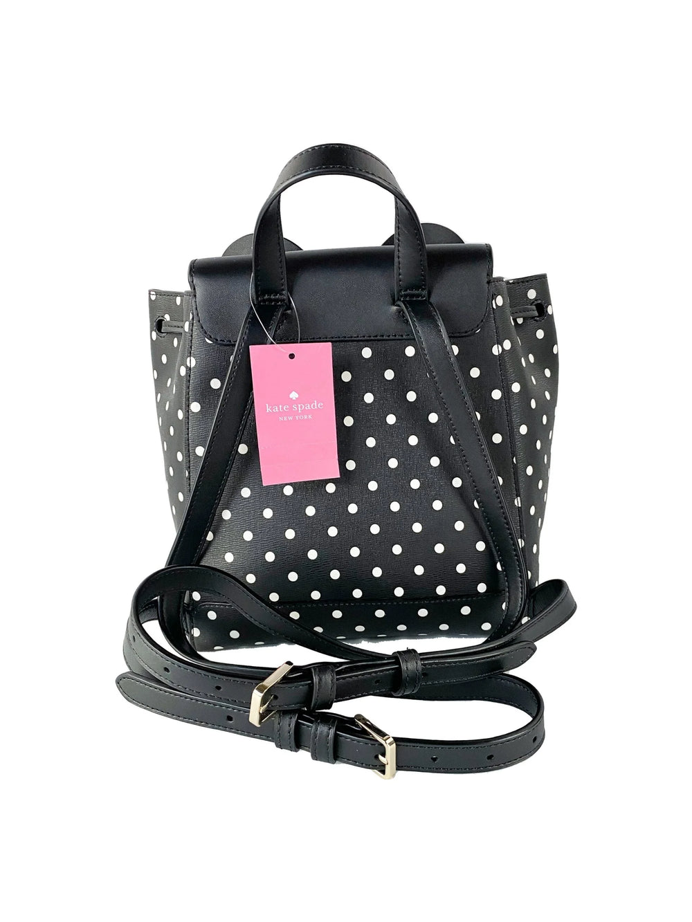 Kate Spade Disney Minnie Mouse Medium Leather Backpack Bookbag Bag - Backpacks
