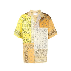 Kenzo Bicolor Cotton Pattern Shirt - M