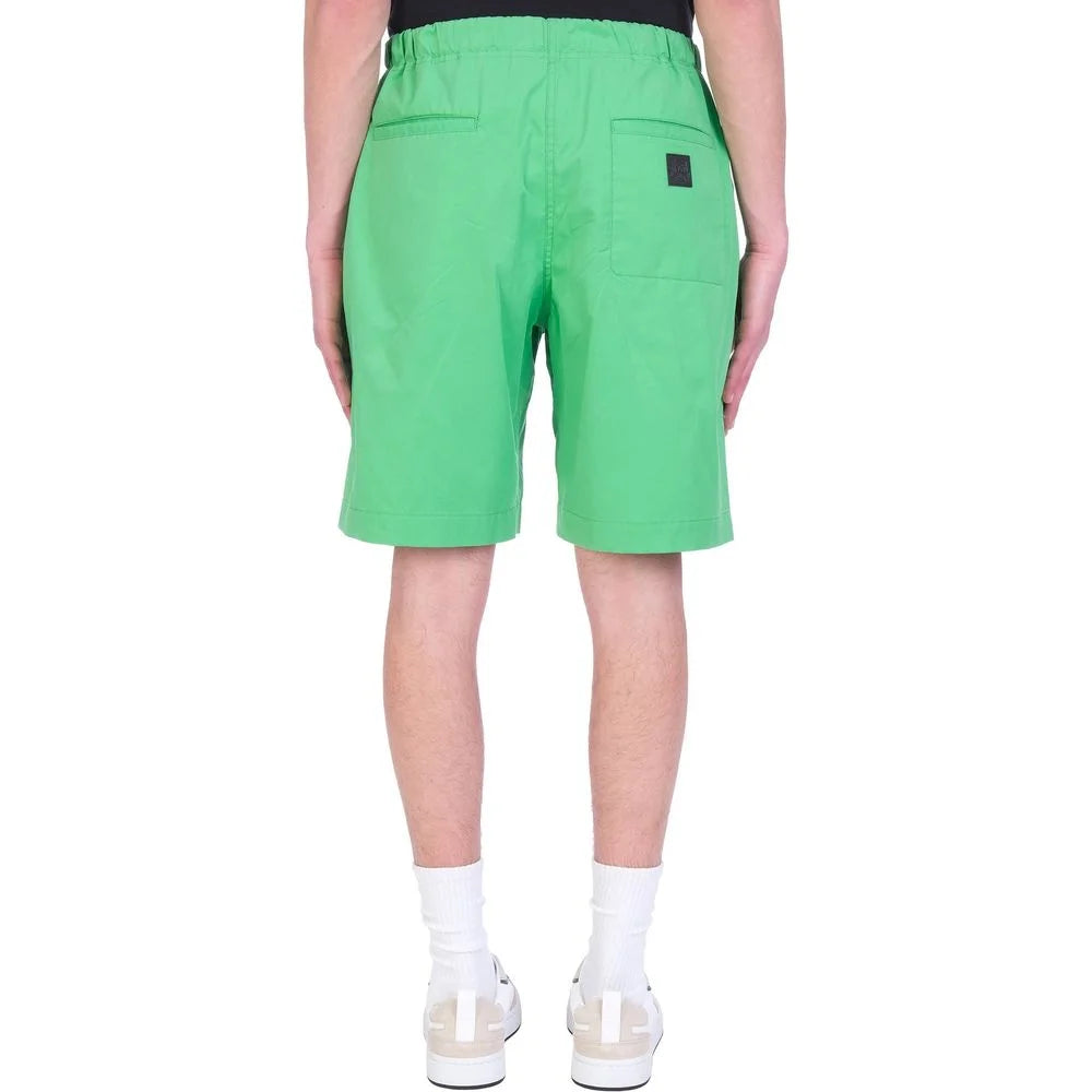 Kenzo Bicolor Cotton Shorts
