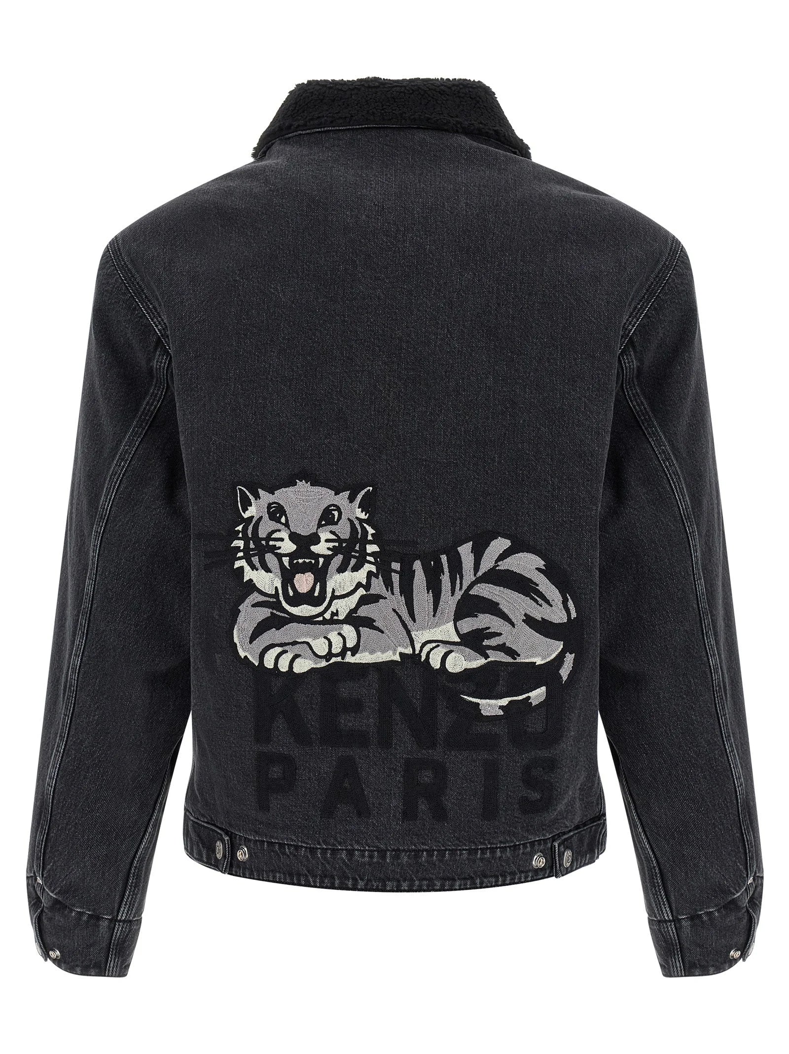 Kenzo Black Cotton Denim Jacket - XL