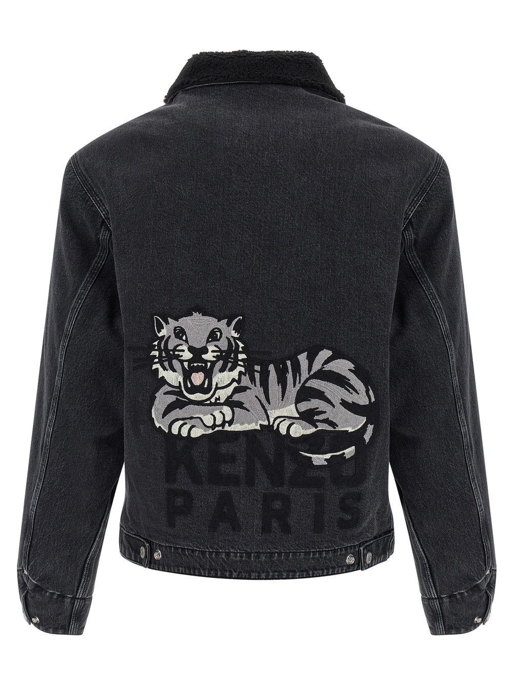 Kenzo Black Cotton Denim Jacket - XL