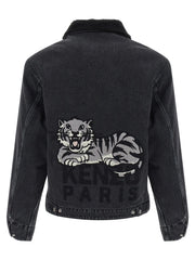 Kenzo Black Cotton Denim Jacket - XL