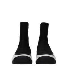 Kenzo Black Leather Ankle Boots