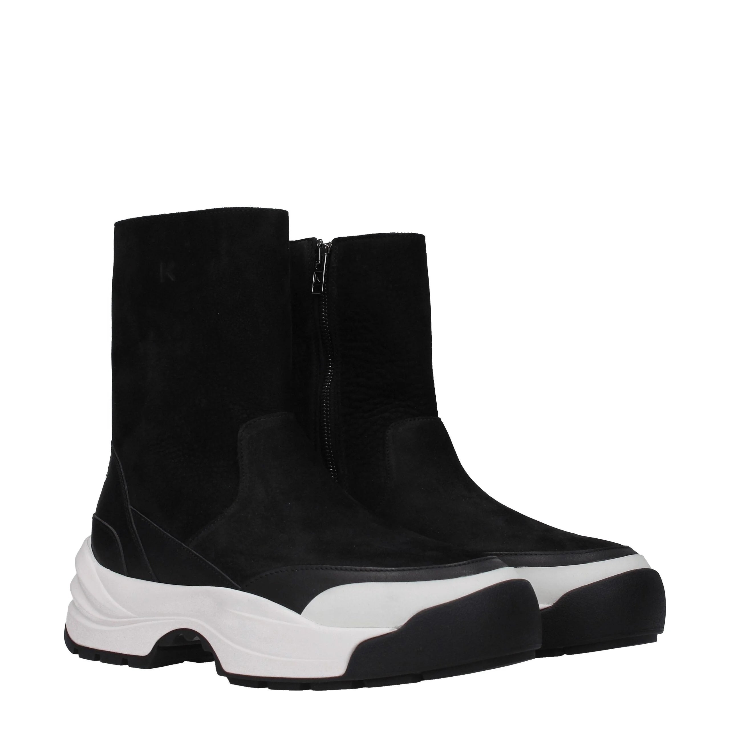 Kenzo Black Leather Ankle Boots - Boots