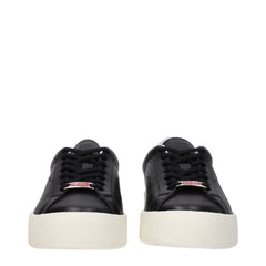 Kenzo Black Leather Low Tops - Sneakers